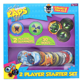 Pogs 2 Player Starter Kit | 2 Slammers | 30 Pogs