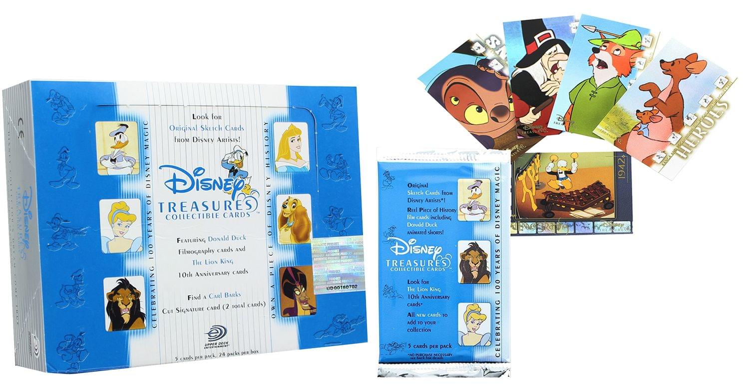 Disney Treasures Series 2 Upper Deck Trading Cards Box Set - 24 Packs