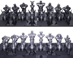 Street Fighter 25th Anniversary Resin Chess Set w/ Game Board