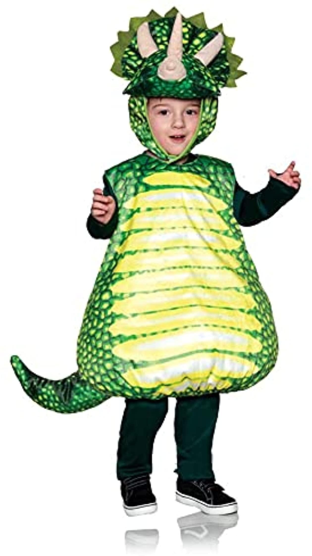 Triceratops Green Printed Children's Costume