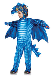 Blue Dragon Printed Children's Costume
