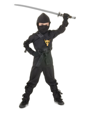 Ninja, Black Child Costume