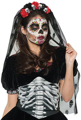 Day of the Dead Mantia Adult Costume Headband