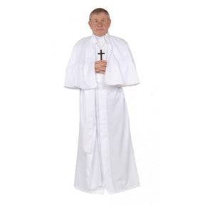 Full Length Button Front Gown with Detachable Capelet, Sash