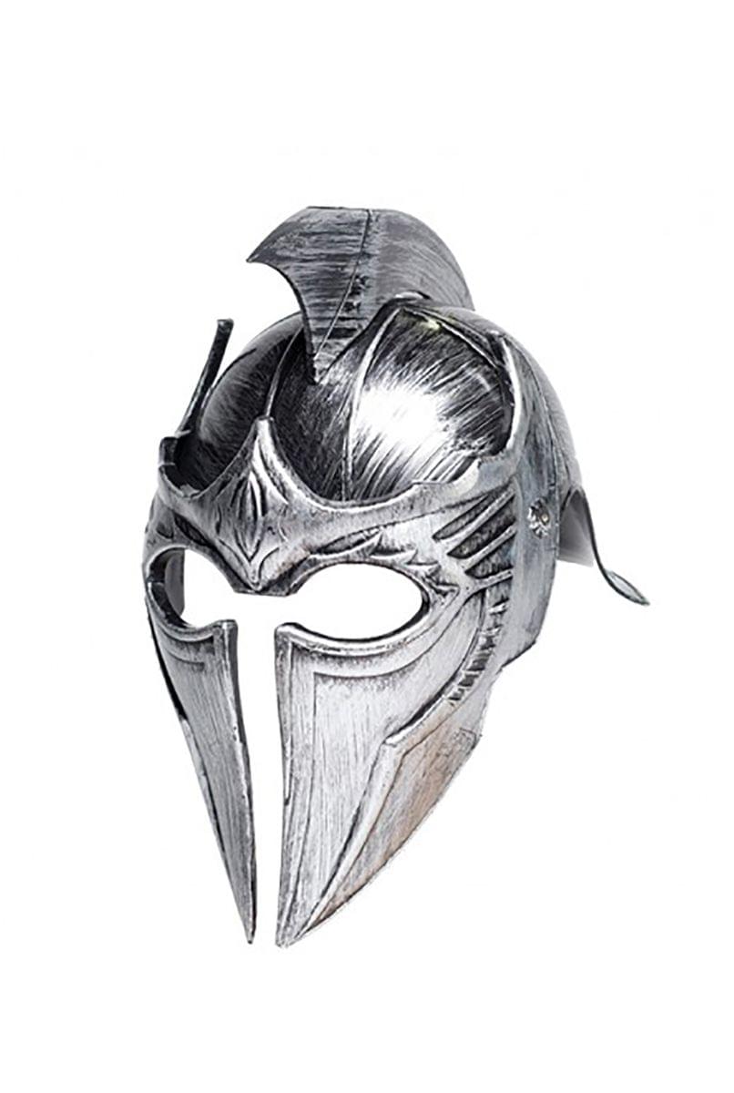 Gladiator Point Helmet Silver Adult Costume OS