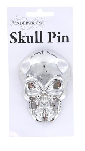 Metal Skull Pin Costume Accessory