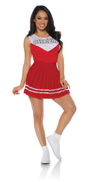 Classic Cheerleader Women's Costume - Red