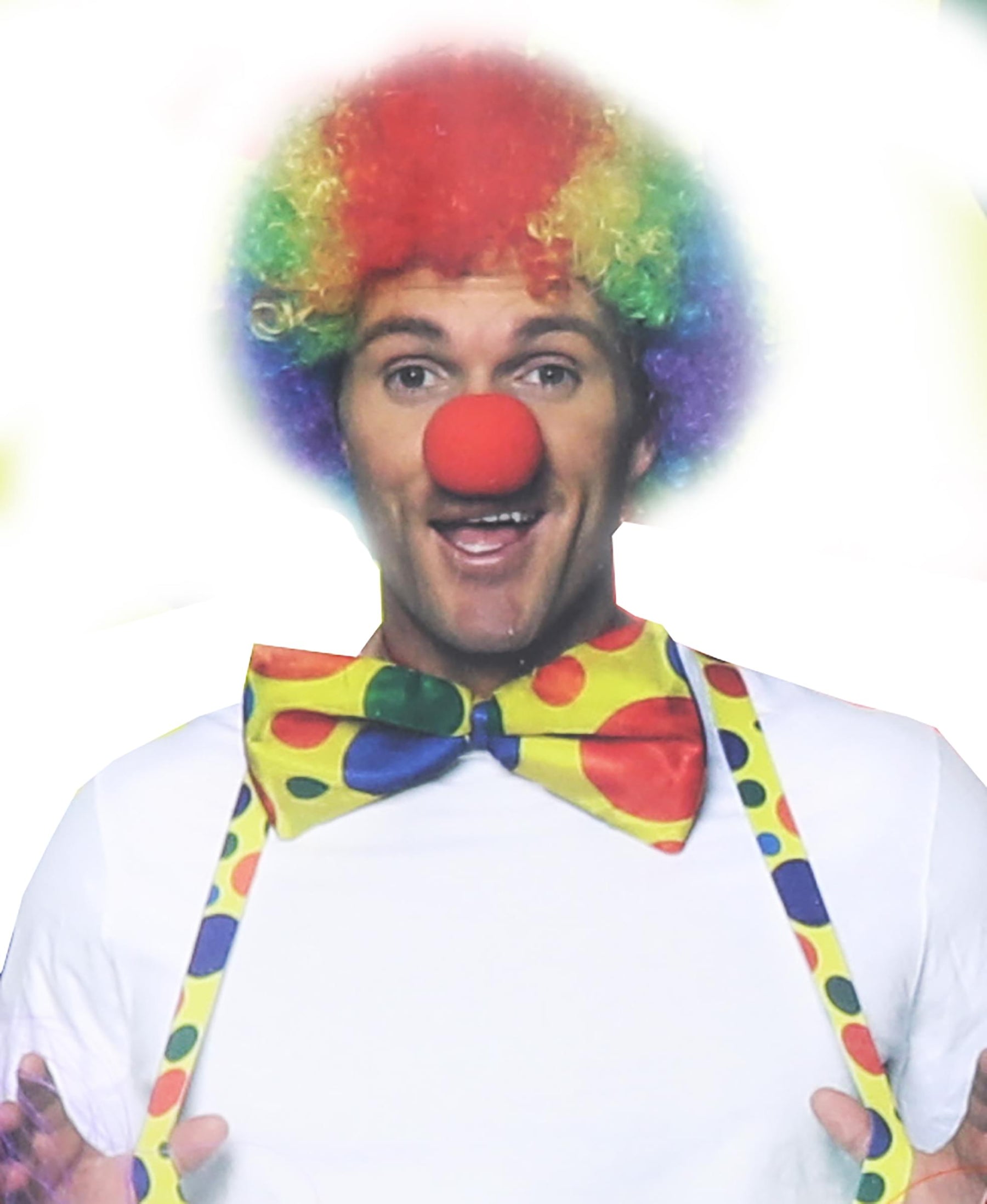 4-Piece Clown Adult Costume Accessory Kit