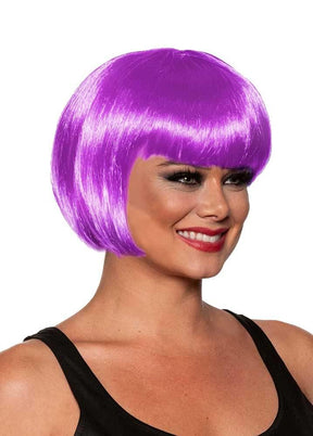 Bob Cut One Size Adult Costume Wig | Lavender