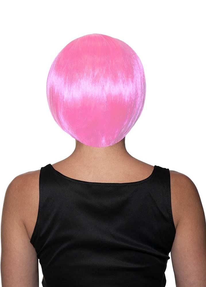 Bob Cut One Size Adult Costume Wig | Bubble Gum Pink