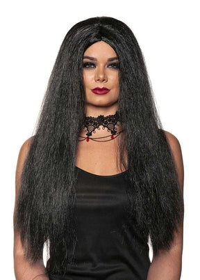 Witch One Size Adult Costume Wig | Black