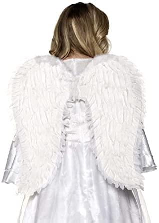 Large White Adult Costume Feather Wings
