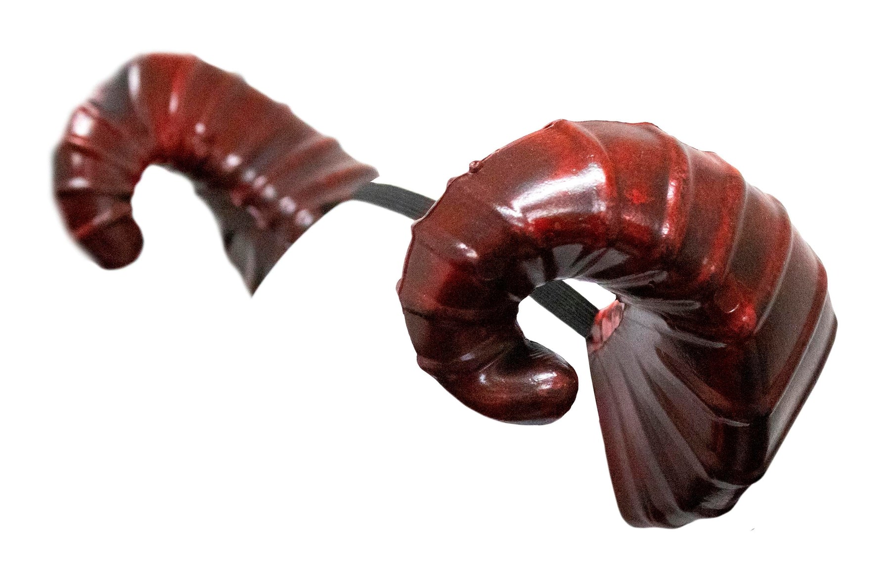 Burgundy Small Devil Horns Adult Costume Headband