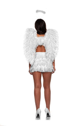 White Feather Wings Adult Costume Accessory