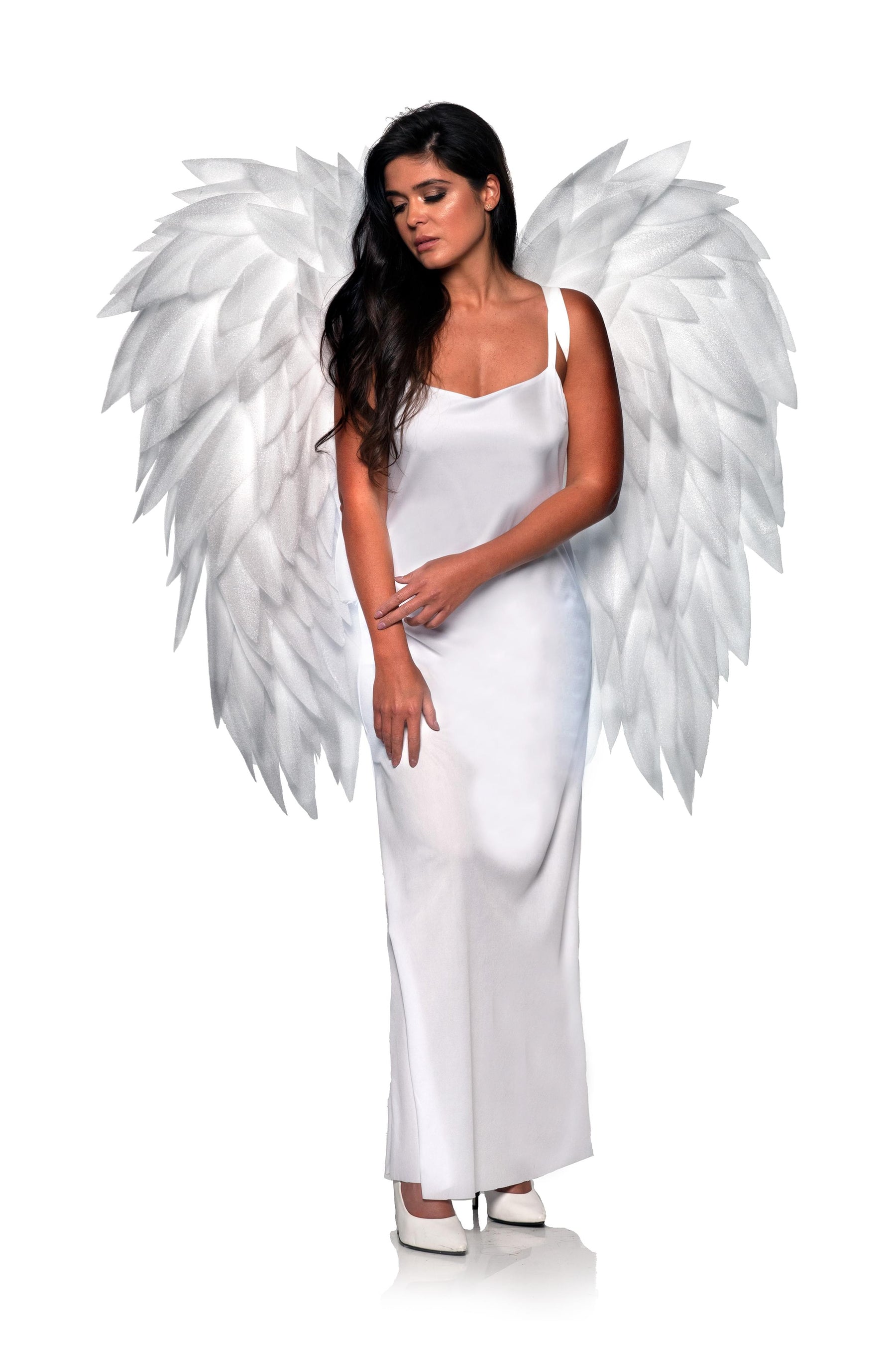 White Angel Wings Adult Costume Accessory