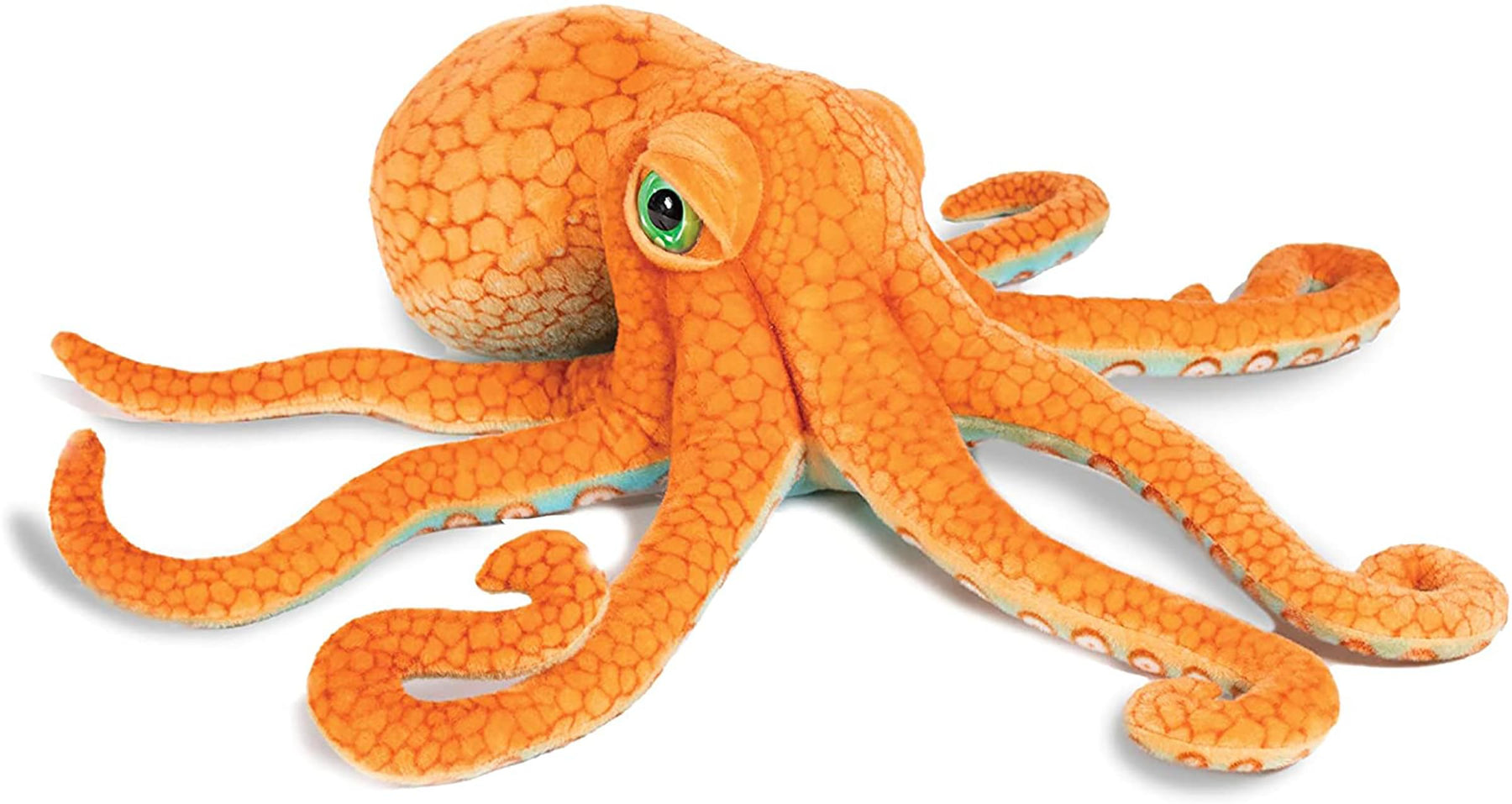 Real Planet Octopus Orange 19 Inch Realistic Soft Plush