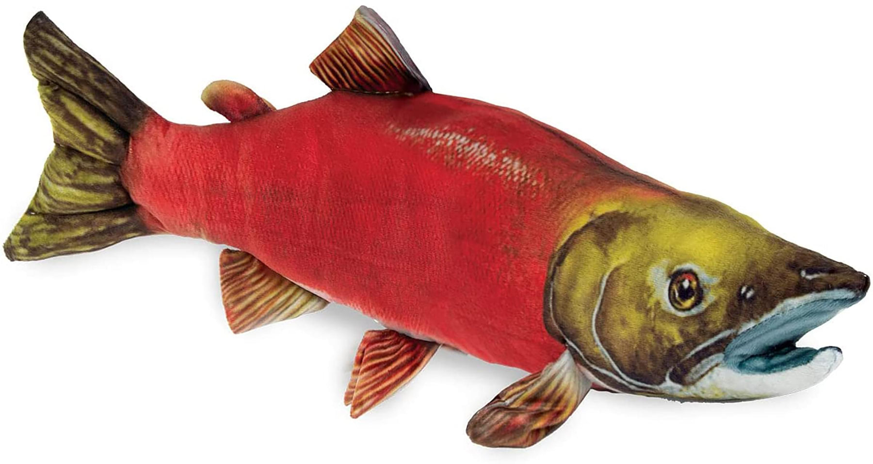 Real Planet Salmon Red 14.25 Inch Realistic Soft Plush