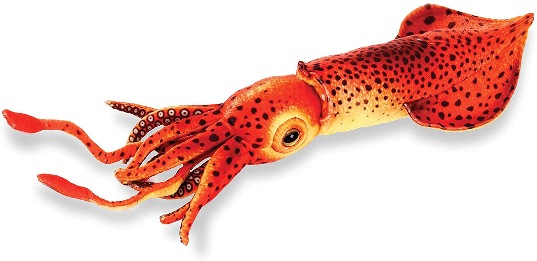 Real Planet Squid Red 16 inch Realistic Soft Plush