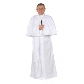 Full Length Button Front Gown with Detachable Capelet, Sash