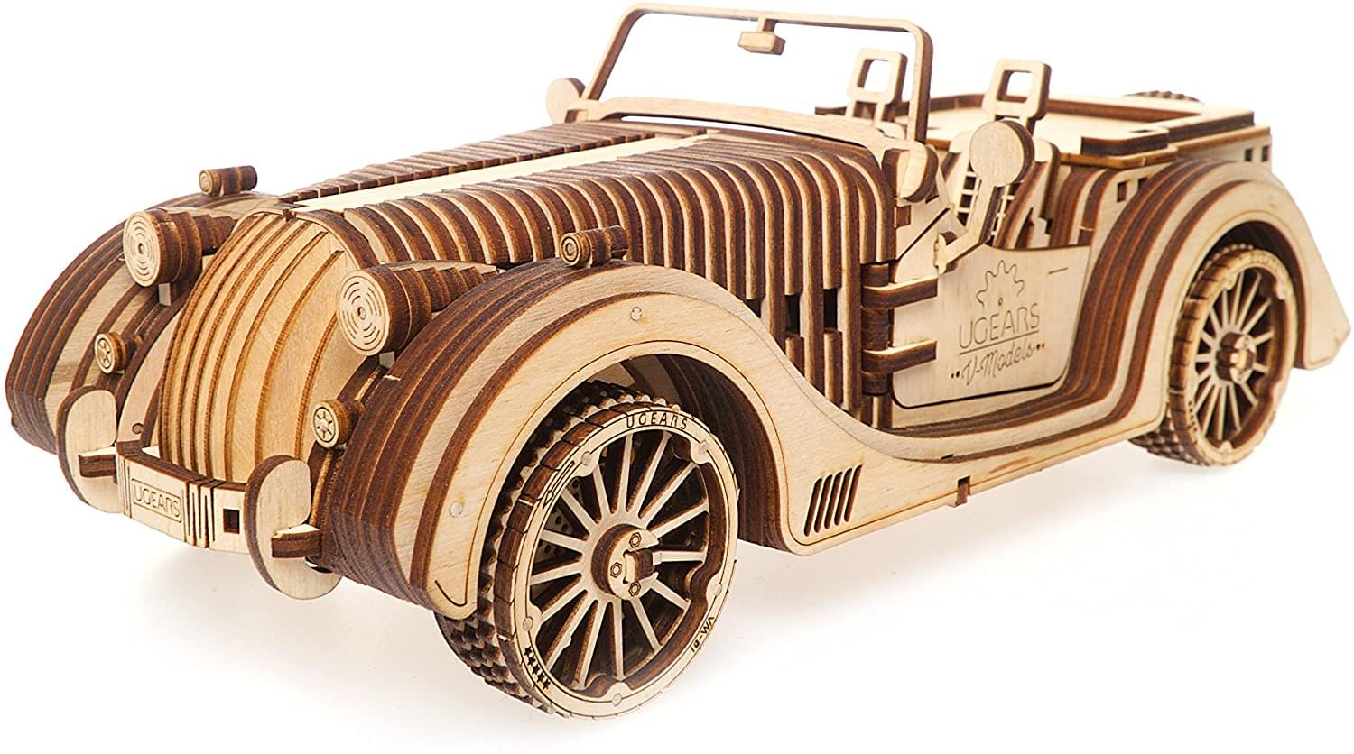 UGears Mechanical Models 3D Wooden Puzzle | Roadster