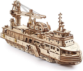 UGears Mechanical Models 3D Wooden Puzzle | Research Vessel
