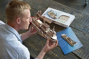 UGears Mechanical Models 3D Wooden Puzzle | Research Vessel