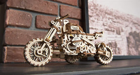 UGears Mechanical Models 3D Wooden Puzzle | Motorcycle with Sidecar