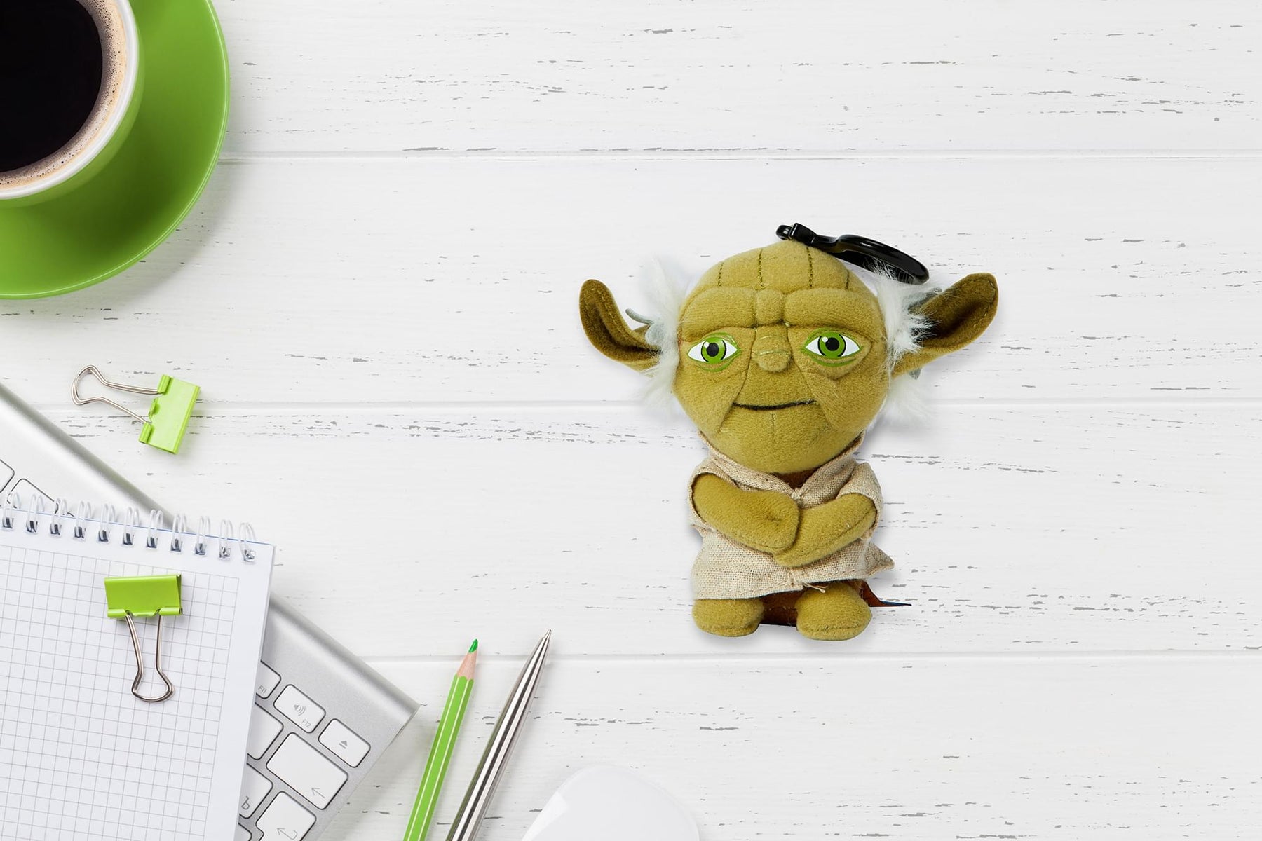 Star Wars Mini 4" Talking Plush Toy Clip On - Yoda