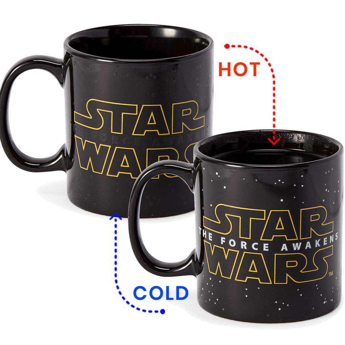 Star Wars/ Force Awakens Logo Heat Reveal 20oz Ceramic Mug | Free Ship