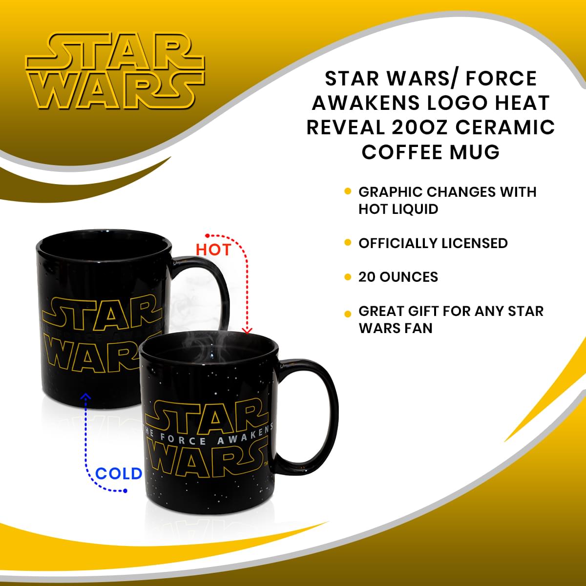 Seven20 Star Wars The Force Awakens - 20oz Heat-Reveal Ceramic Mug