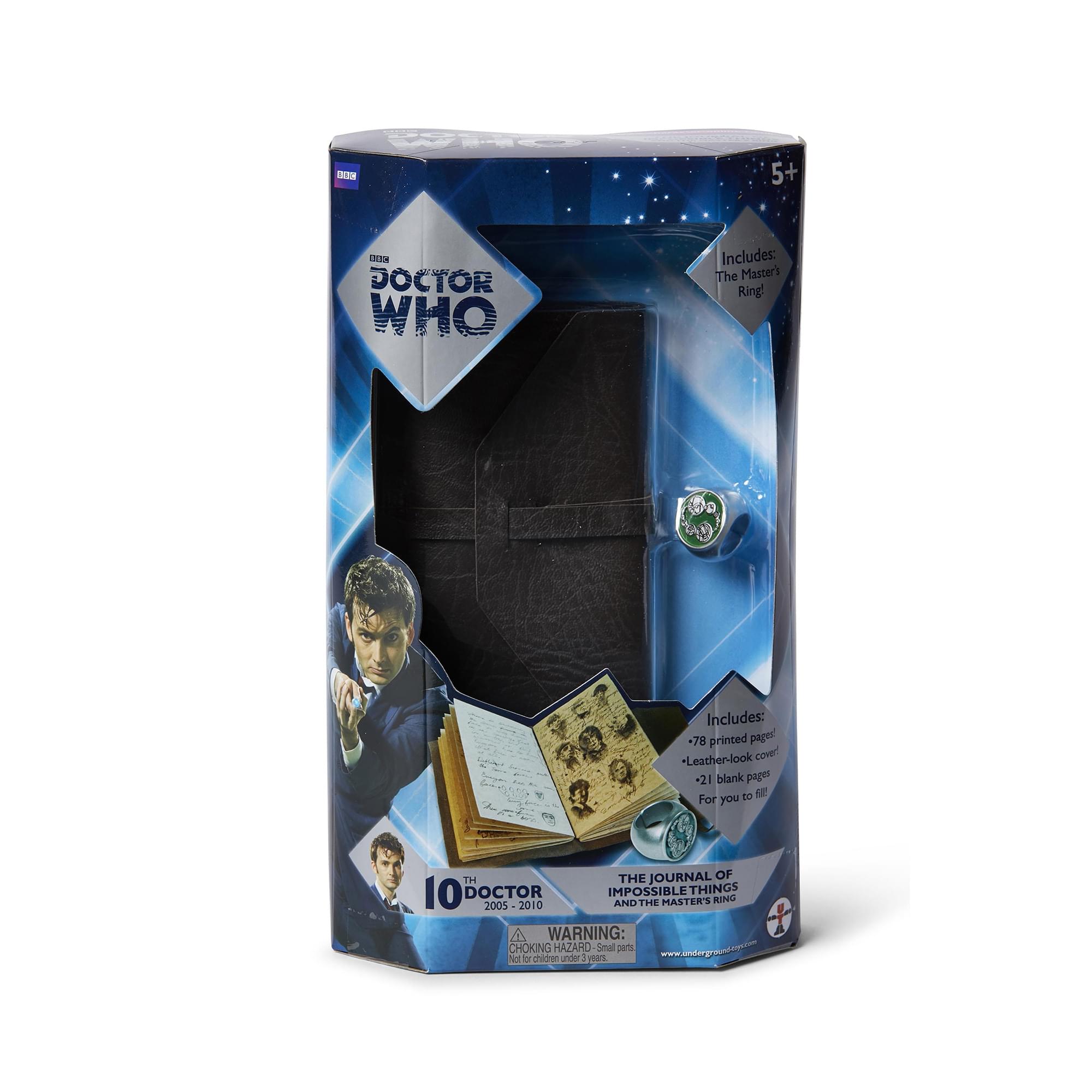 Doctor Who Journal of Impossible Things with Master Ring