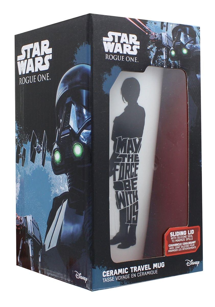 Star Wars Jyn Erso "May The Force Be With Us" 12oz Ceramic Travel Mug