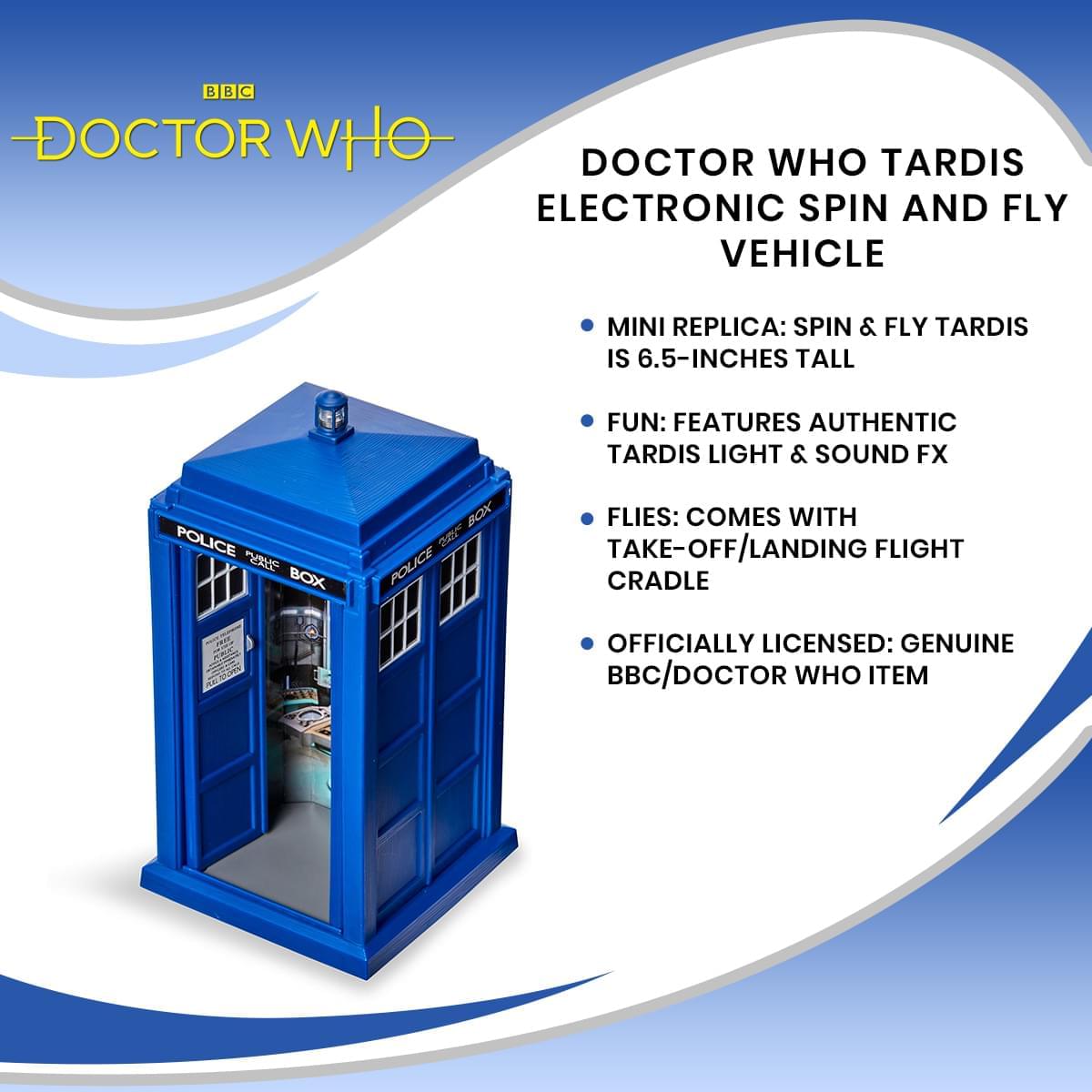 Doctor Who TARDIS Electronic Spin And Fly Vehicle