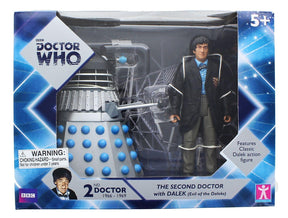 Doctor Who 2nd Doctor w/ Dalek 6 Inch Figure Set  - Evil of the Daleks