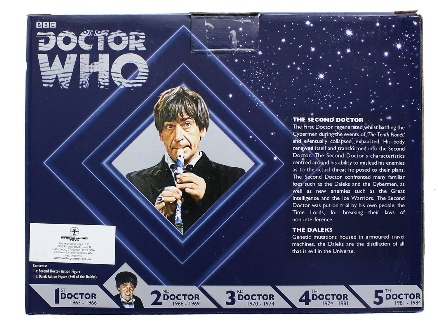 Doctor Who 2nd Doctor w/ Dalek 6 Inch Figure Set  - Evil of the Daleks