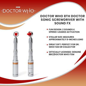 Doctor Who 8th Doctor Sonic Screwdriver With Sound FX