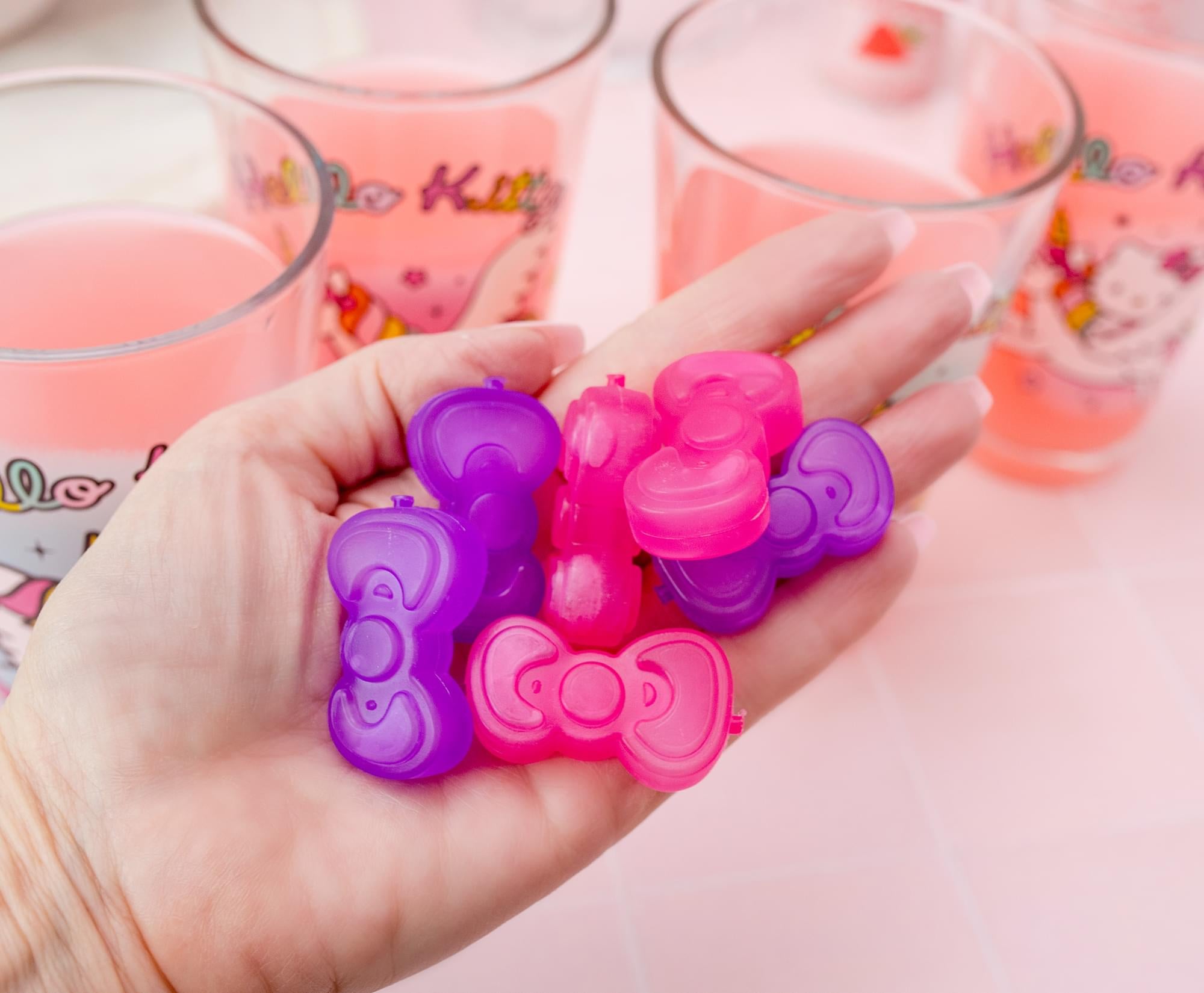Sanrio Hello Kitty Pretty Bows Reusable Plastic Ice Cubes | Set of 6