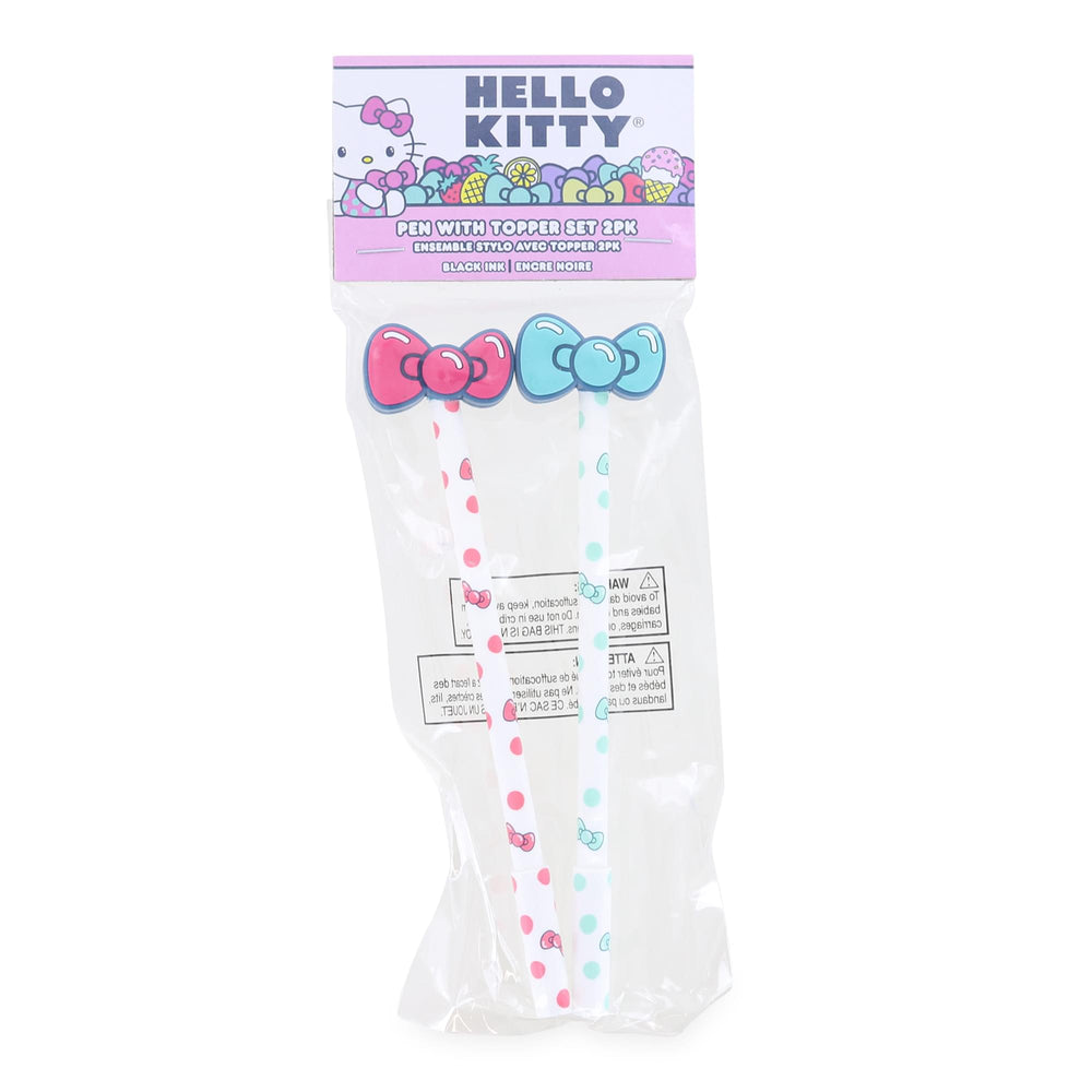 Hello Kitty Ink Pen 2-Pack with Bow Toppers | Free Shipping
