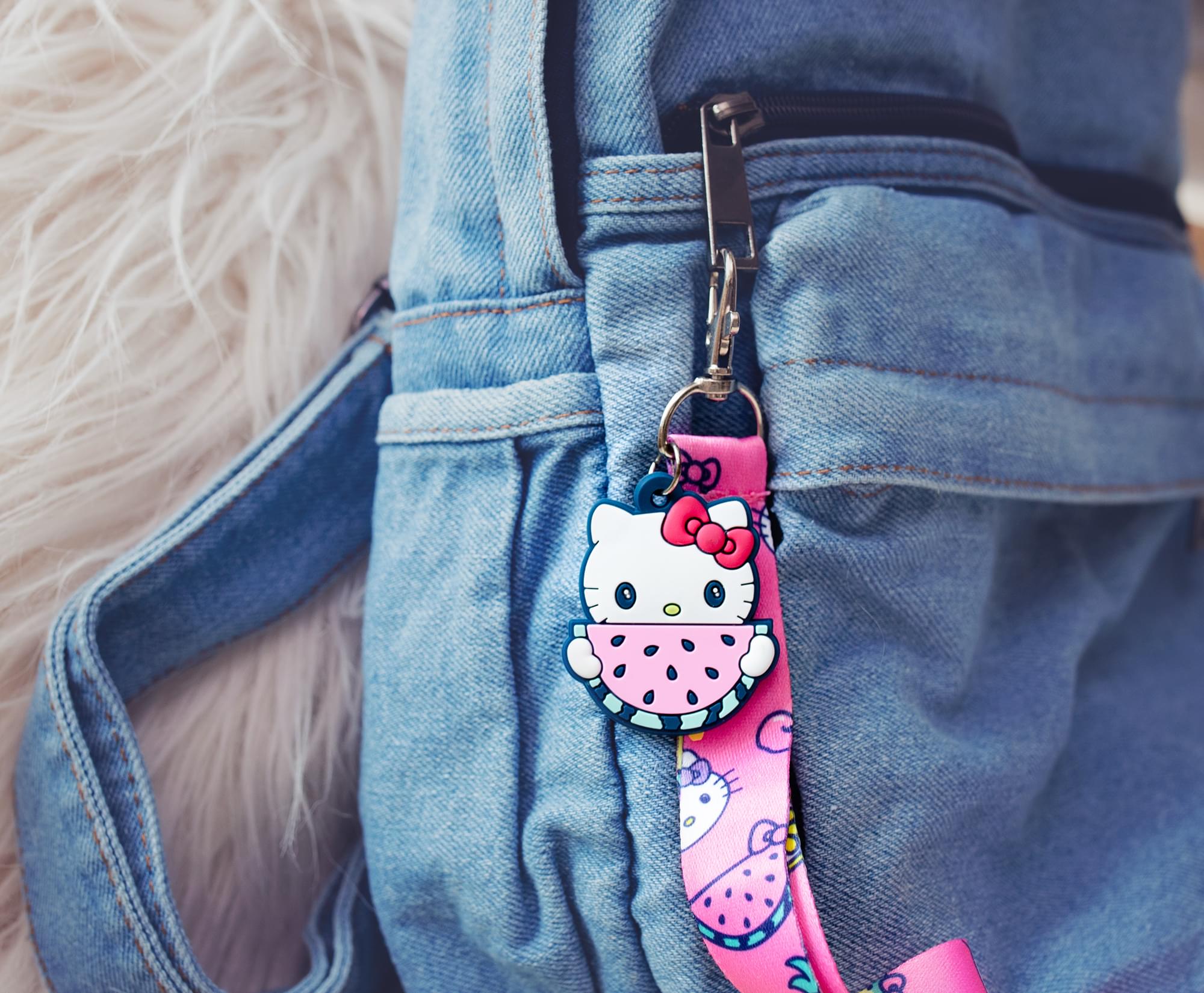 Sanrio Hello Kitty Supercute Fruit Strap Lanyard With Watermelon Charm