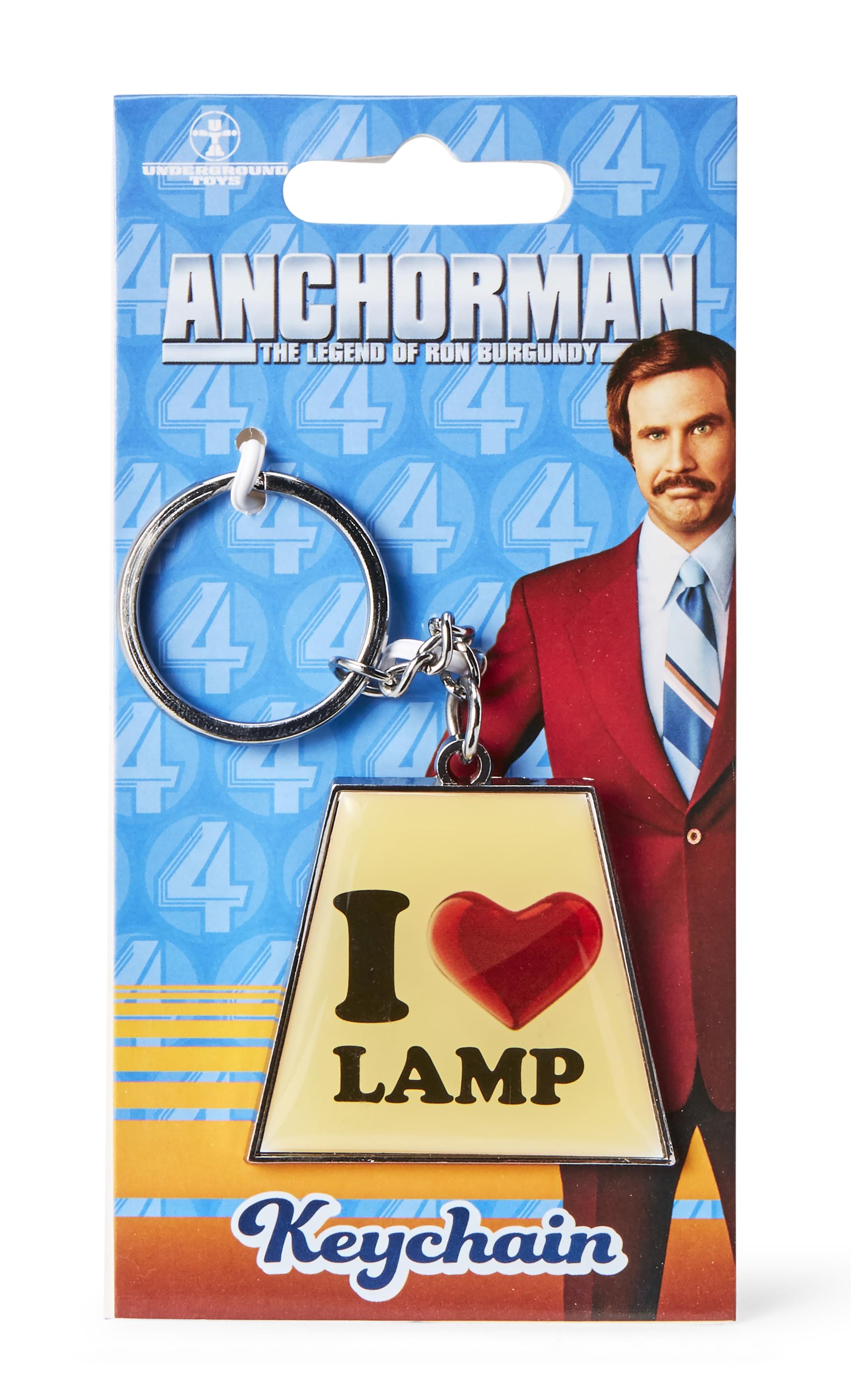 Anchorman The Legend of Ron Burgundy "I Heart Lamp" Keychain