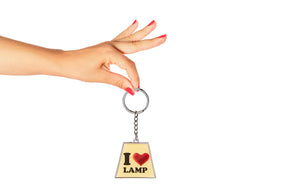 Anchorman The Legend of Ron Burgundy "I Heart Lamp" Keychain