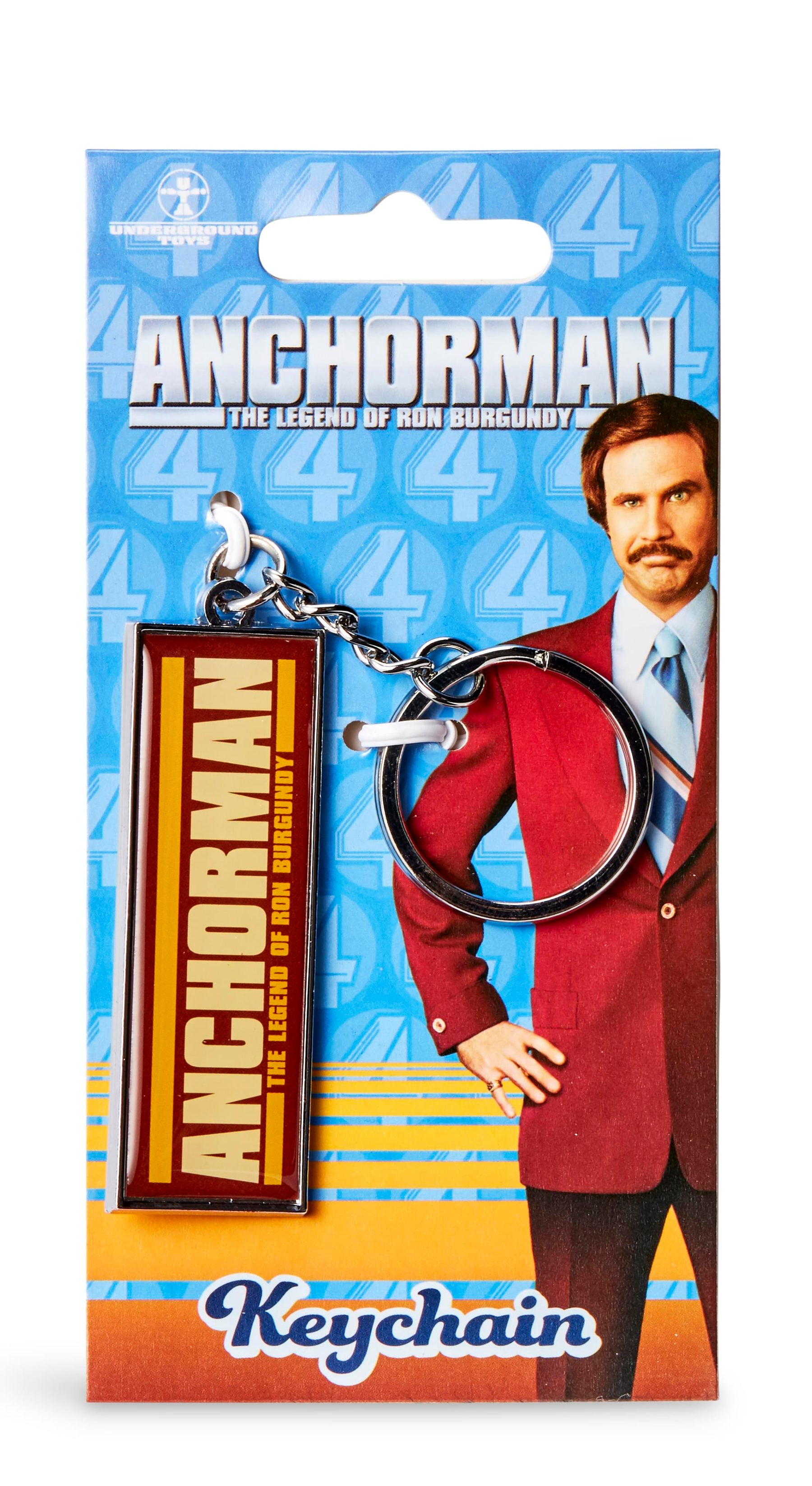Anchorman The Legend of Ron Burgundy Logo Keychain