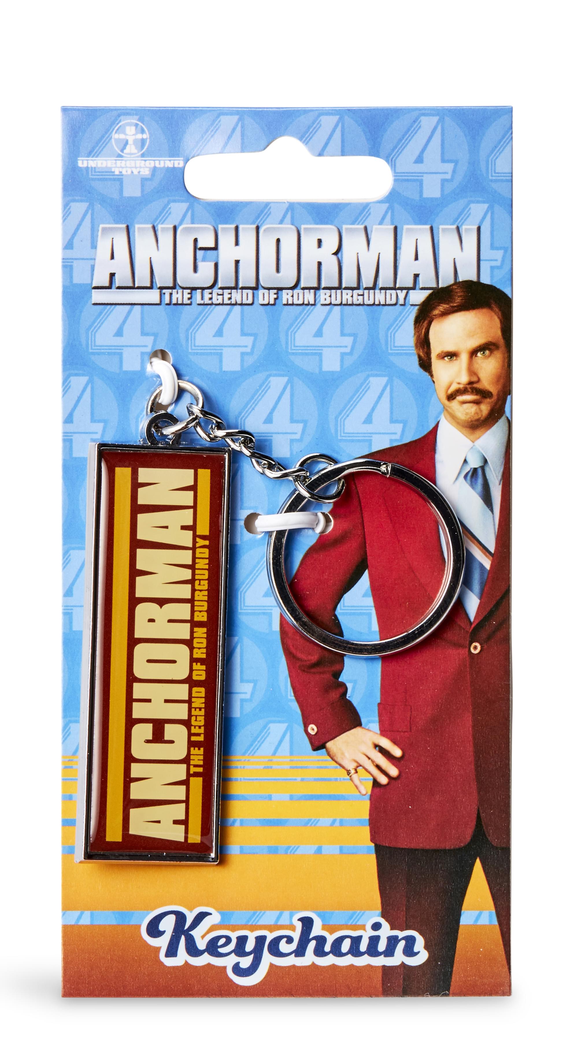 Anchorman The Legend of Ron Burgundy Logo Keychain