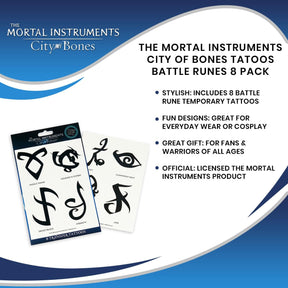 The Mortal Instruments City Of Bones Tatoos Battle Runes 8 Pack