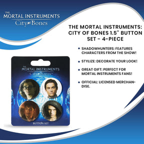 The Mortal Instruments: City of Bones 1.5” Button Set - 4-Piece