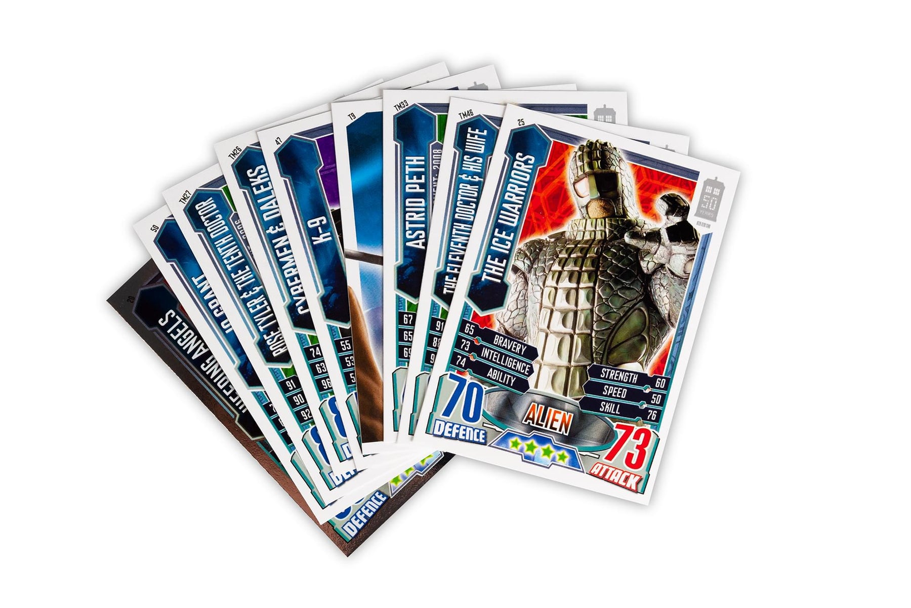 tenth edition booster box Doctor Who Alien Attax 50 Anniversary Booster Pack