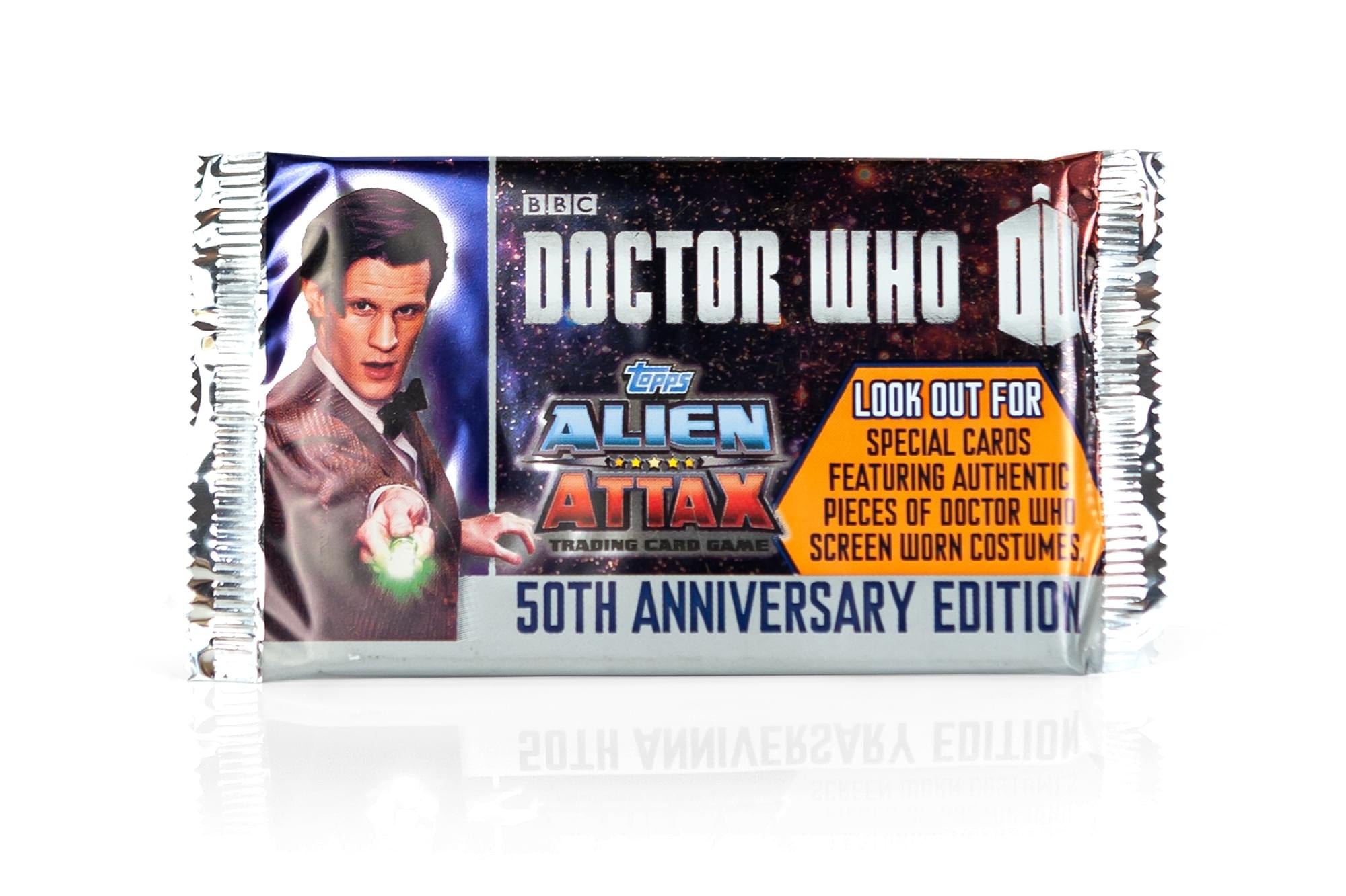 Doctor Who Alien Attax 50th Anniversary Edition Topps Booster Pack Trading Cards