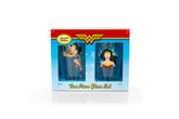 DC Wonder Woman Pint Glass Set | Two Action Packed 16-Ounce Cups | Set Of 2