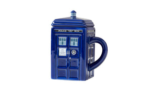 Doctor Who Tardis Mug | Official Ceramic Coffee Mug With Lid | 17 Oz.