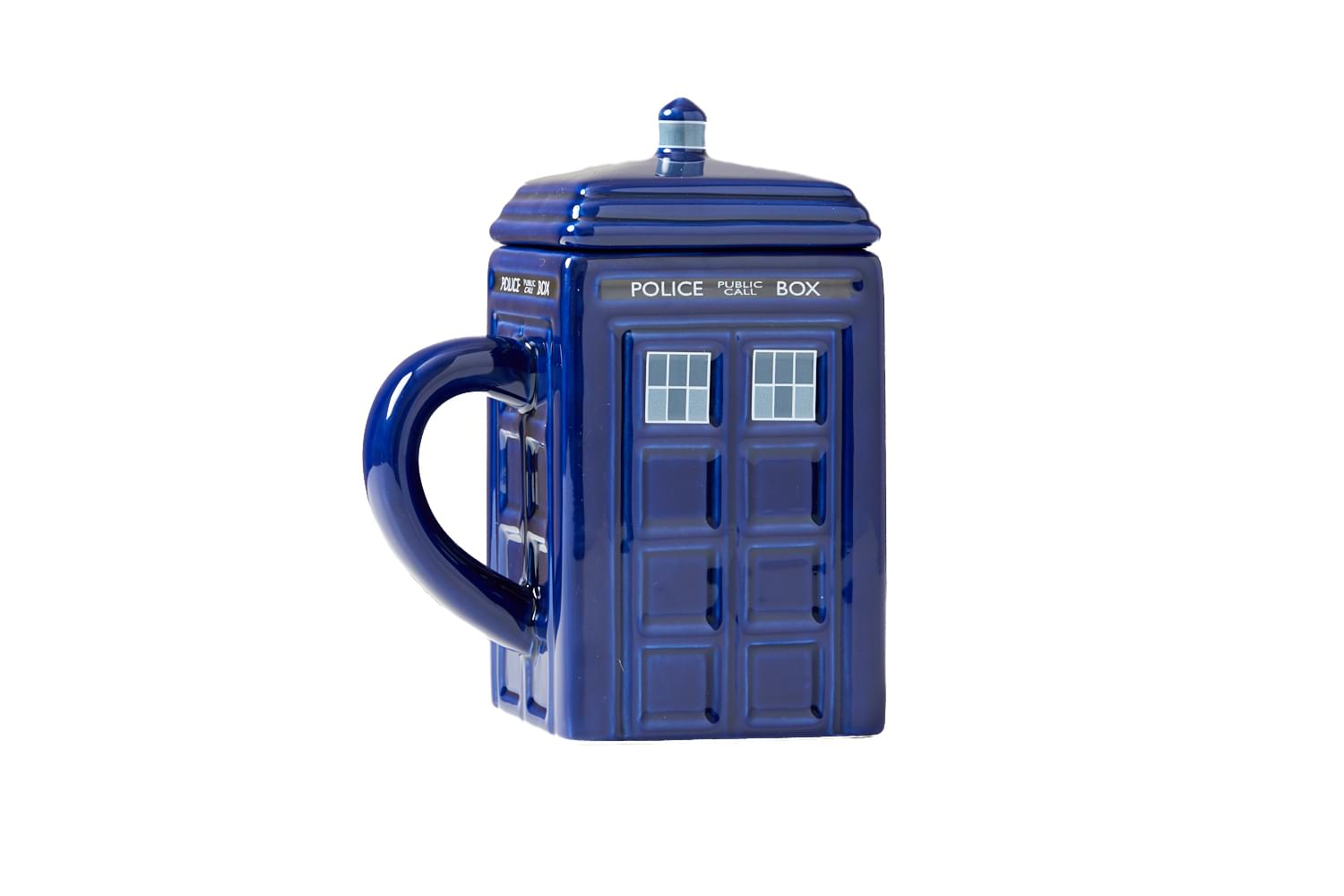 Doctor Who Tardis Mug | Official Ceramic Coffee Mug With Lid | 17 Oz.